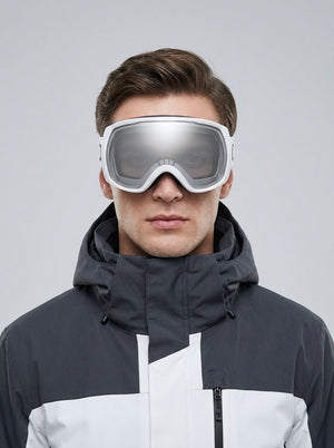 #White Double Layer Anti fog Ski Goggles