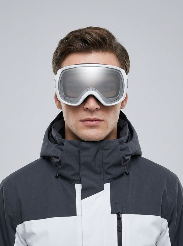 #White Double Layer Anti fog Ski Goggles