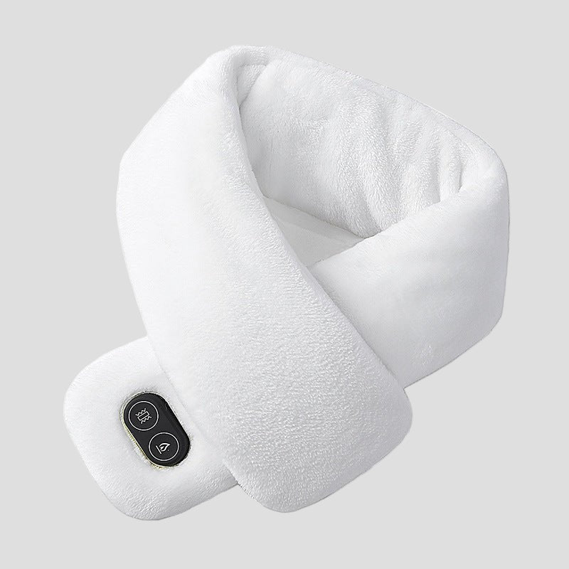 White Heated Massage Scarf
