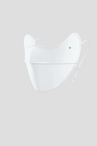 White Lightweight Face Mask UPF 100 by Anniou