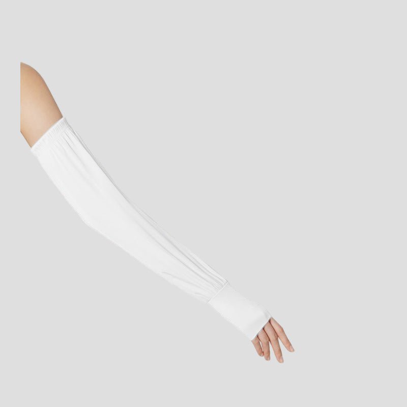 White Loose UPF 50+ Arm Sleeves