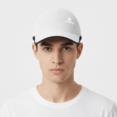 #White Quick-Dry Baseball Cap UPF50+