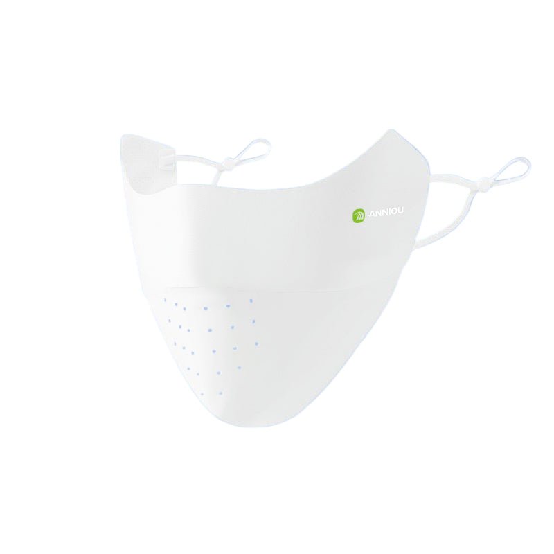 White Seamless Sun Protection Mask 