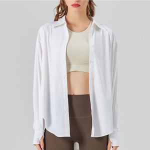 White Sun Protective UPF 50+ Sun Shirt