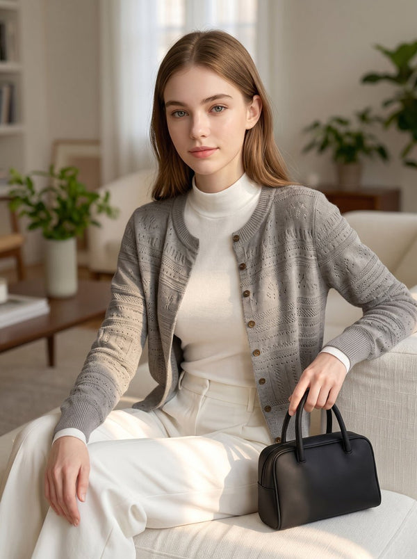 #White Thermal Mock Neck Shirt