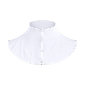 #White UV Protection Neck Gaiter UPF 50+