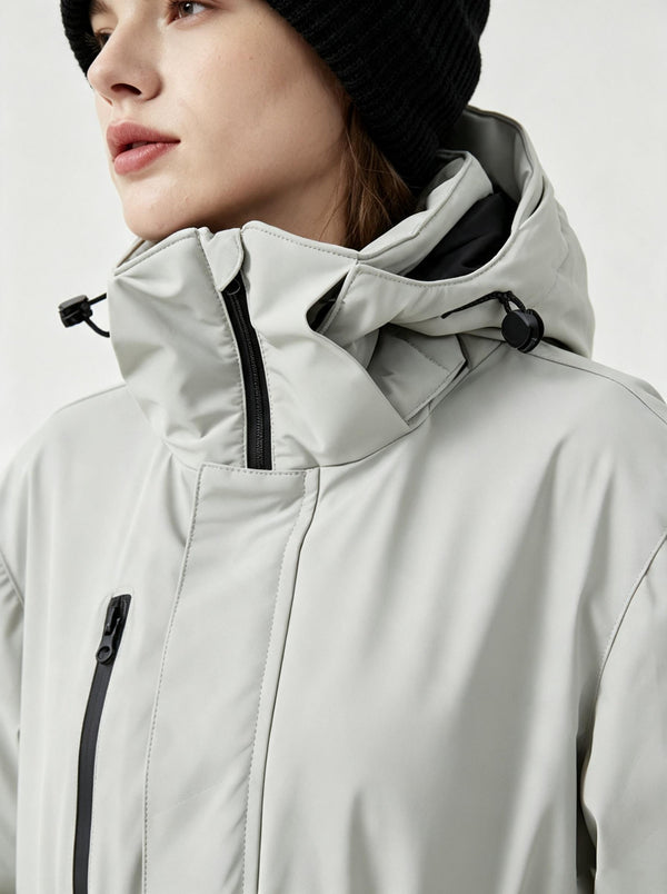 #lightgrey Windproof Snowboard Jumpsuit