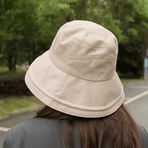 #Beige Windproof Sun Hat 