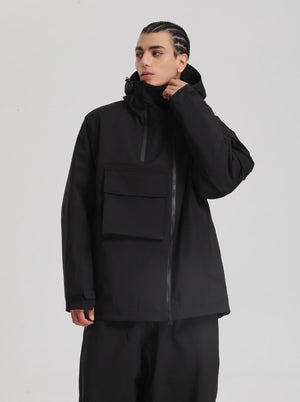 Winter outdoor #black ski jacket