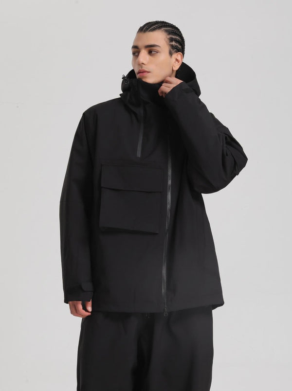 Winter outdoor #black ski jacket