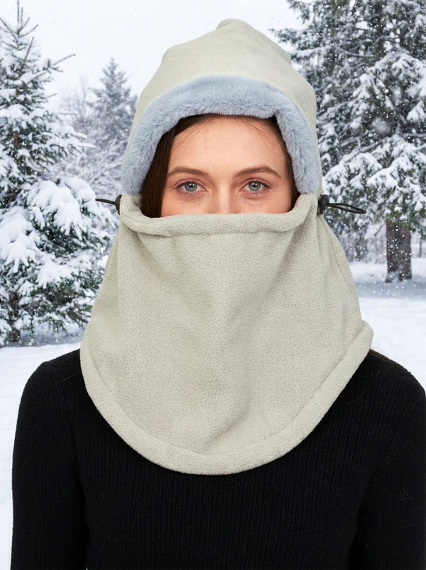 #beangreen Women Fleece Balaclava Hat