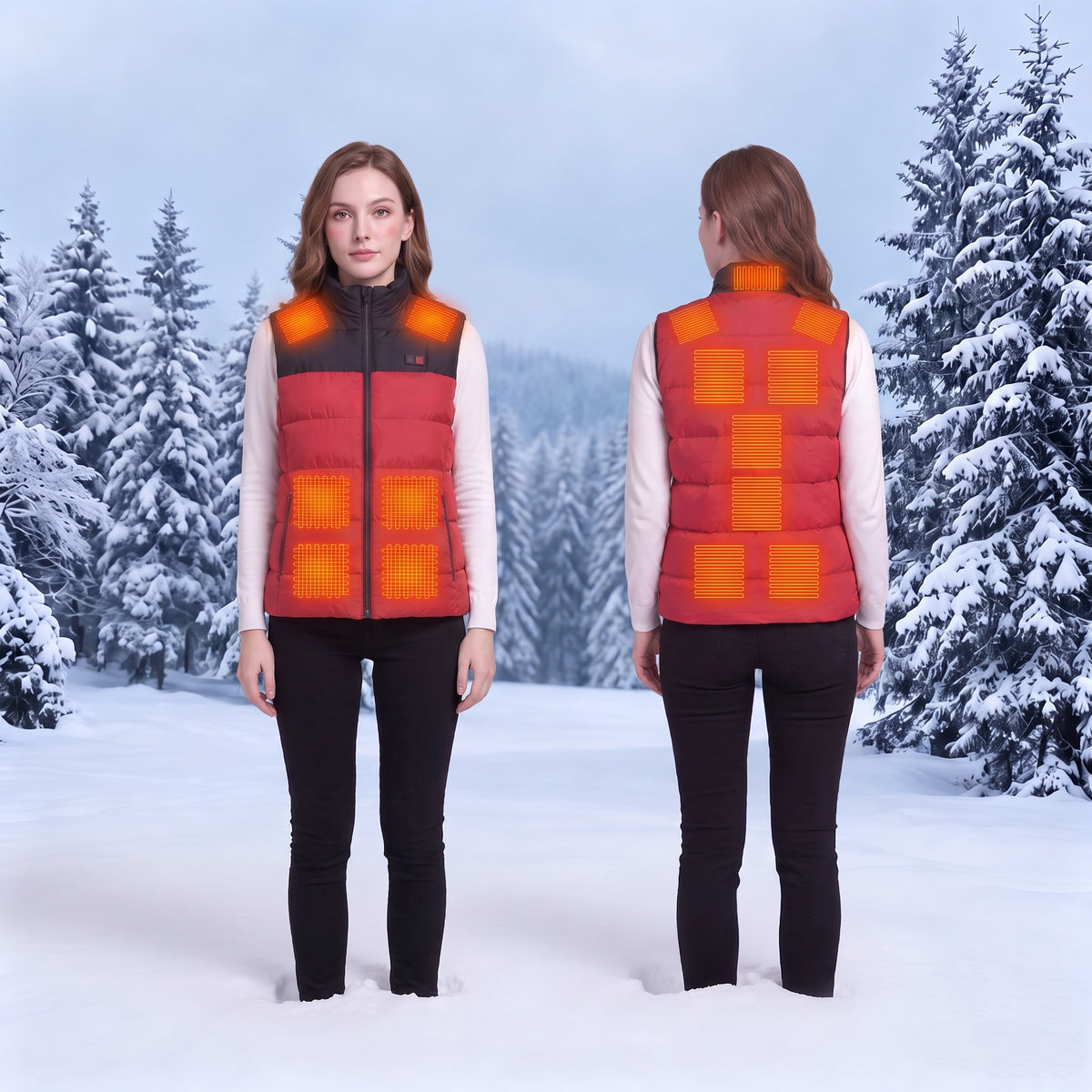 Women's 15 zones Heated Puffer Gilet