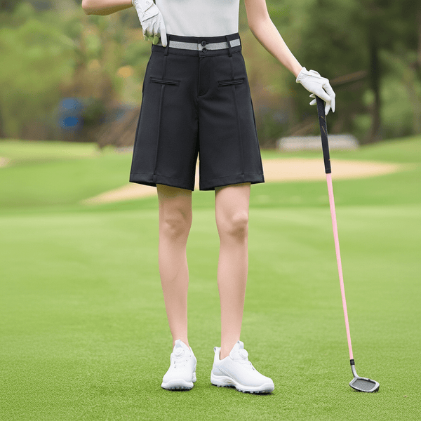 Women's #Black Golf Shorts