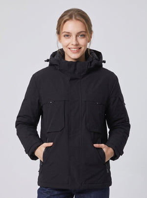 womens #Black Heated Softshell Jacket