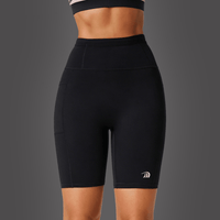 Women's Black Racing Compression Shorts