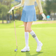 Women's Blue Golf Performance Pleated  Skirt