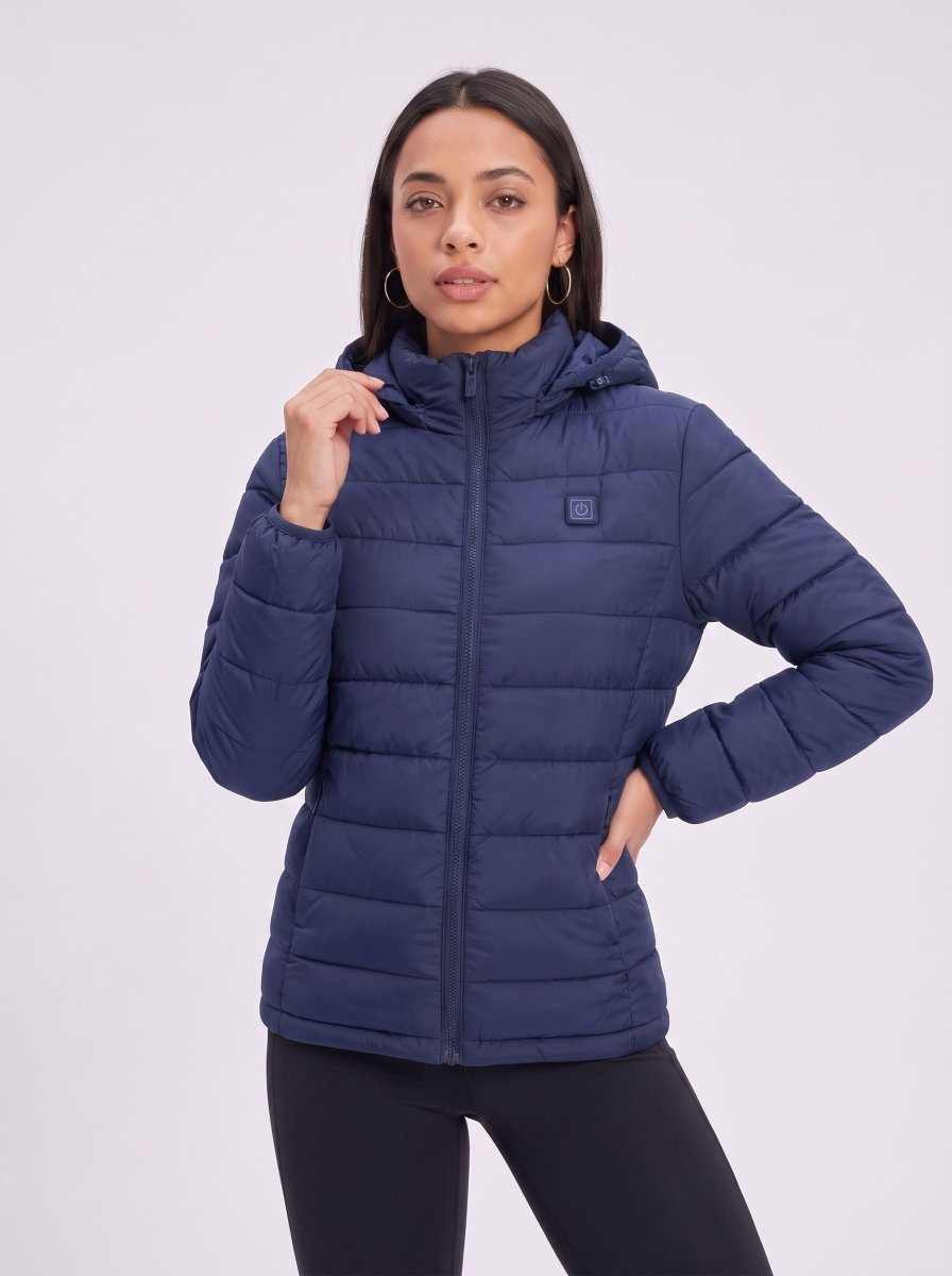 Women's Blue Heated Padded Jacket