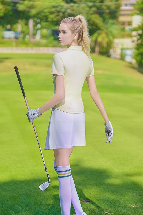 Women's #Light Green Golf Polo Quick dry
