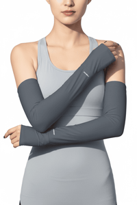 Women's Gray UV Cooling Arm Sleeves