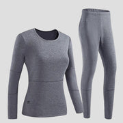 Women's Grey 28 Area Heated Thermals set 