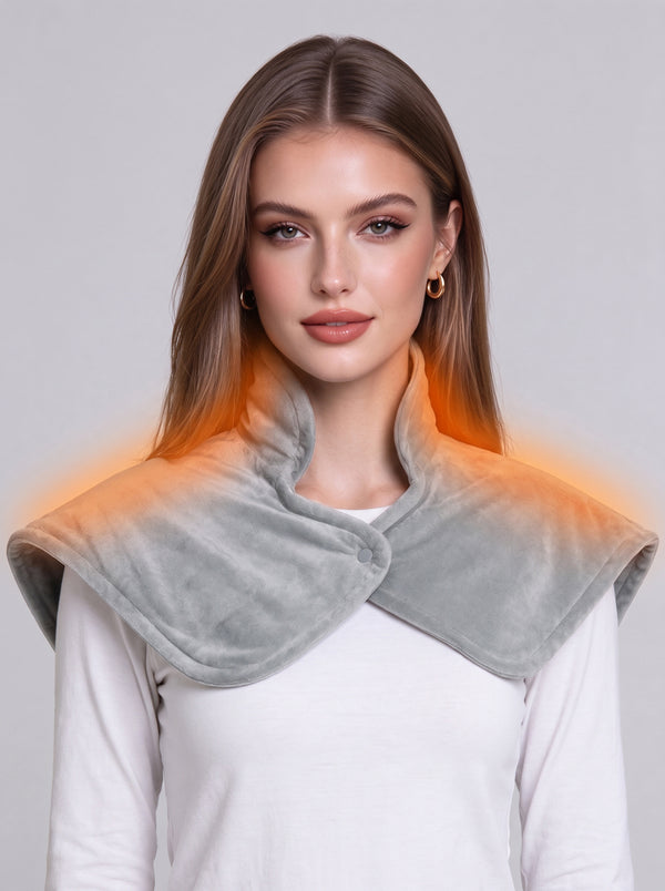 Womens #Grey Heated Car Shawl