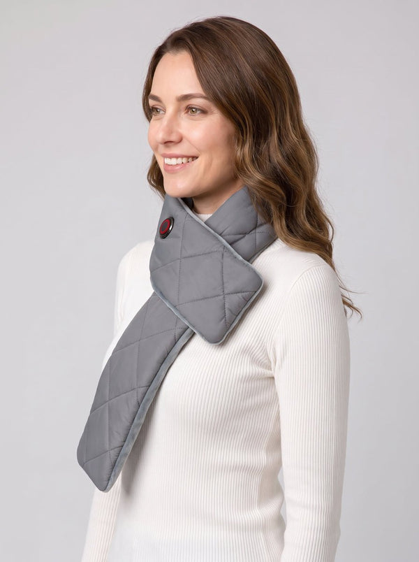Womens #Grey Heated Scarf