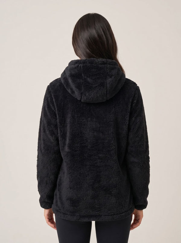 Women's Heated Fleece Hoodie back
