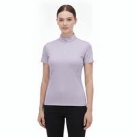 Women's Purple Short Sleeve Golf Polo