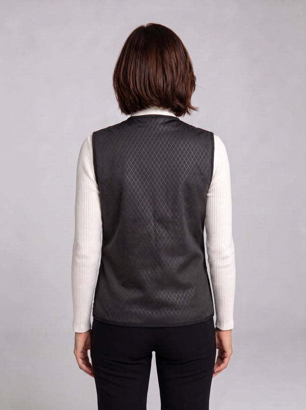 Women's Rear of Dual-control Heated Gilet
