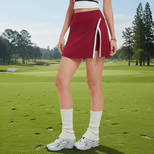 Women's #Red Slit Golf Skort