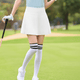 Women's White Golf Performance Pleated  Skirt