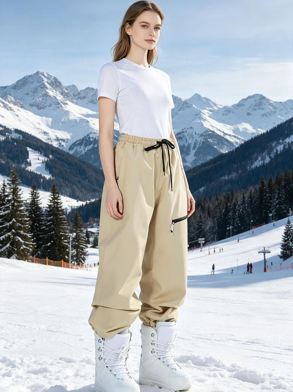 #Khaki Women_s_Windproof_Ski_Pants