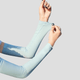 Womens blue 2 in 1 Sun Protection Arm Sleeves