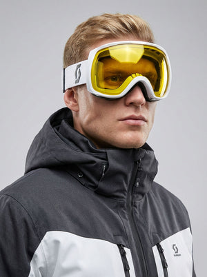 #Yellow Double Layer Anti‑fog Ski Goggles