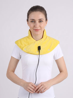 #Yellow Heated Neck and Shoulder Wrap