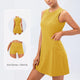 Yellow tennis Skirt Two-Piece Set 