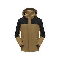 Yellow hooded Teflon 3-in-1 Shell Jacket