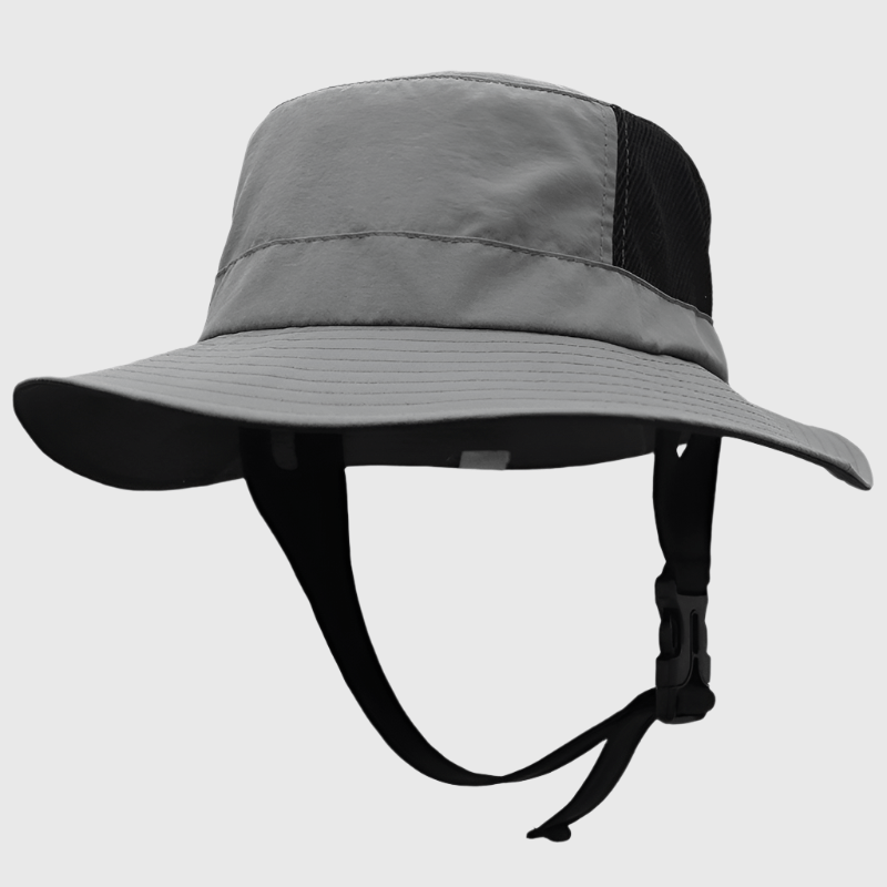 mens grey Adjustable Bucket Hat UPF 50+ 