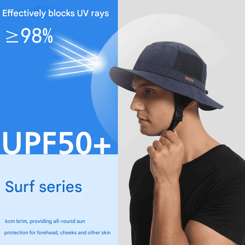 Adjustable Bucket Hat UPF 50+with mesh uv ray blocker