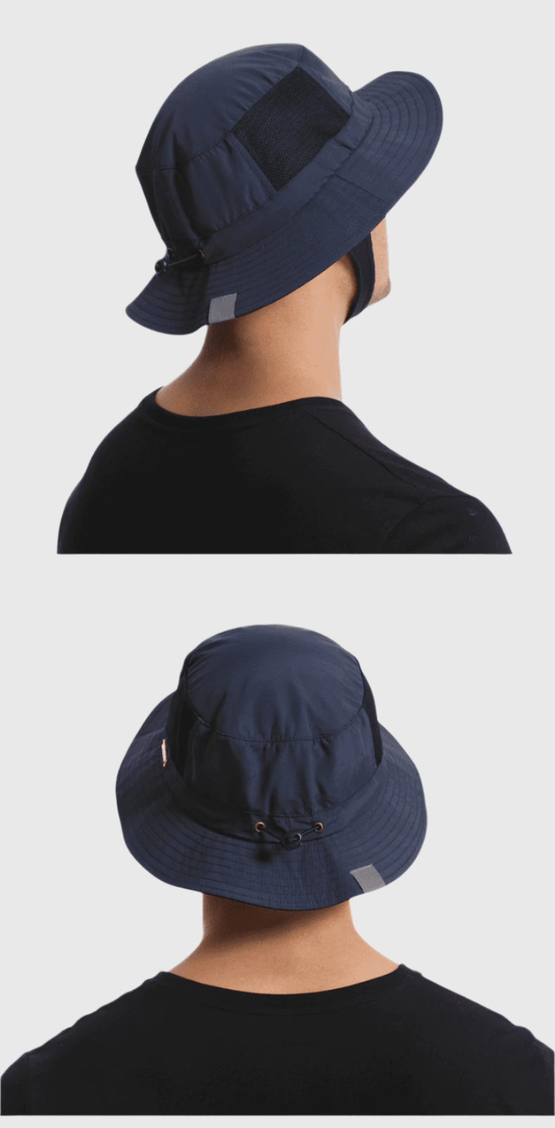 front and back Adjustable Bucket Hat UPF 50+
