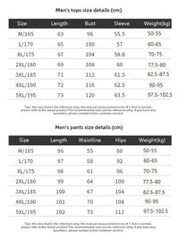 Anniou 28 Area men Heated Thermal Underwear size guide 