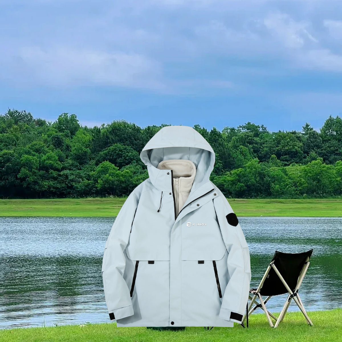 Anniou 3 - in - 1 Outdoor Detachable Fleece Jacket - Sidiou Group