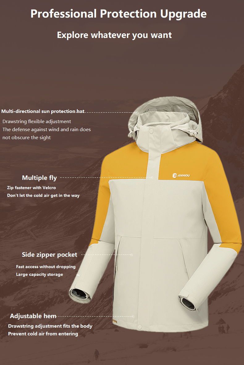 ANNIOU 3 - in - 1 Women's Custom Outdoor Jacket - Sidiou Group