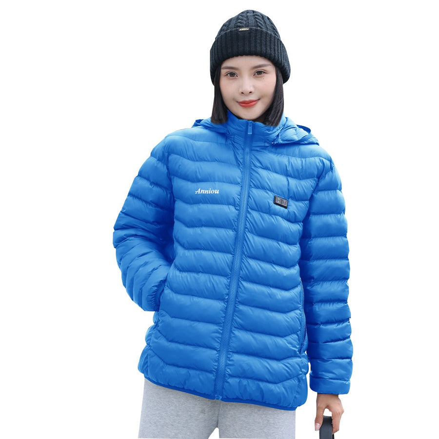 Anniou Dual Switch Unisex Hooded Winter Heating Coat - Sidiou Group