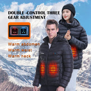Anniou Dual Switch Unisex Hooded Winter Heating Coat - Sidiou Group