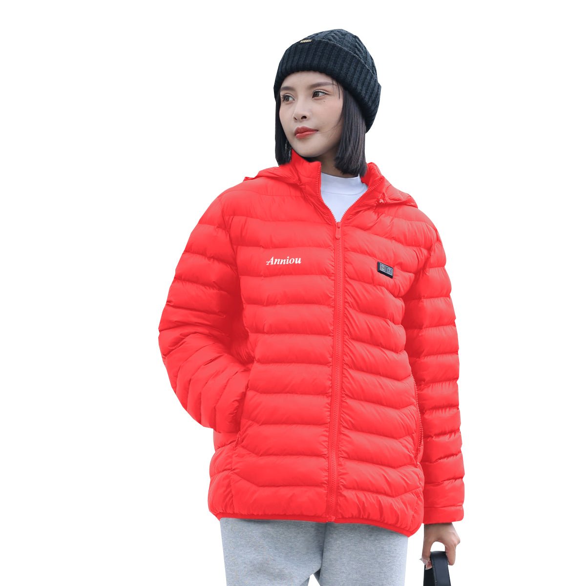 Anniou Dual Switch Unisex Hooded Winter Heating Coat - Sidiou Group