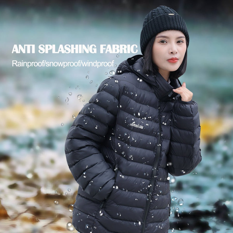 Anniou Dual Switch Unisex Hooded Winter Heating Coat - Sidiou Group