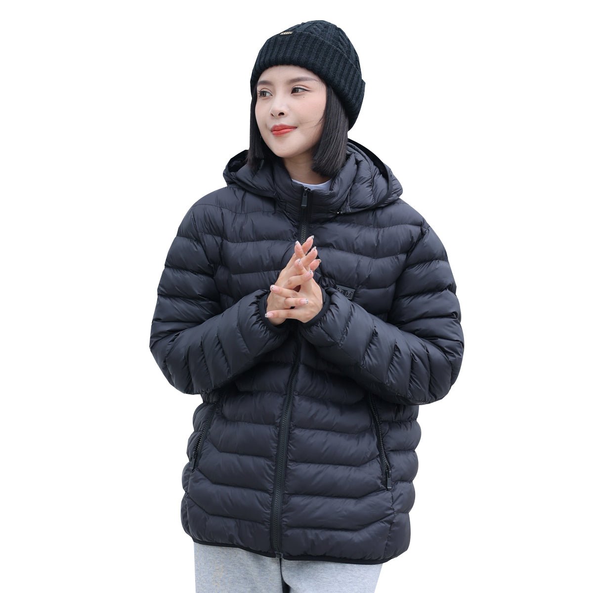 Anniou Dual Switch Unisex Hooded Winter Heating Coat - Sidiou Group
