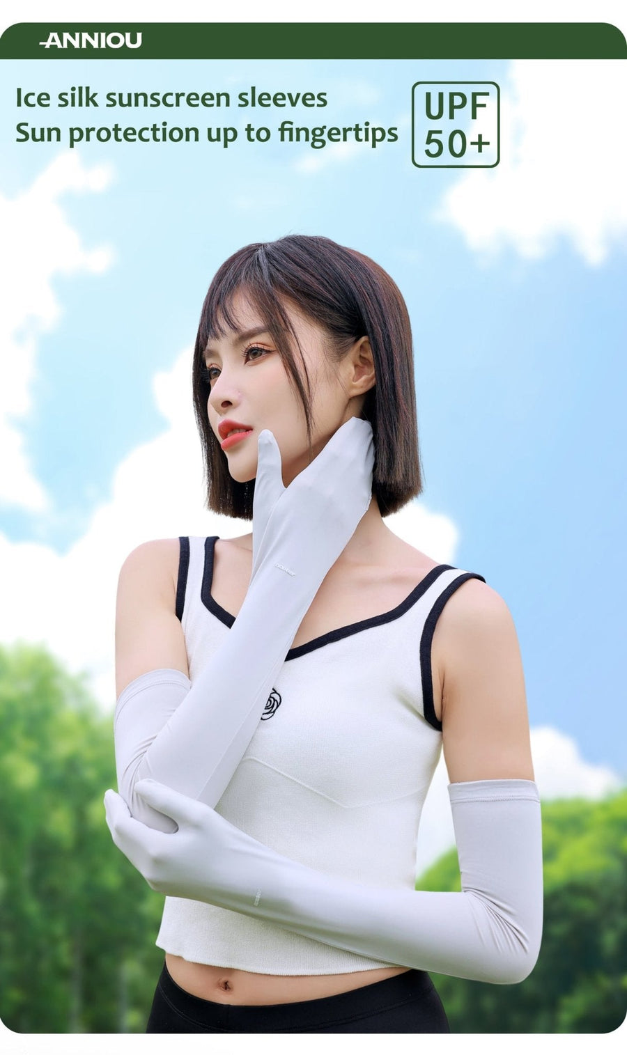 ANNIOU Long Sleeve UV Protection Gloves - Sidiou Group