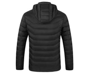 Anniou Men's 8 Area Heated Jacket hood back